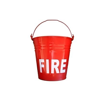 Premium Red Metal Fire Bucket – Heavy-Duty Emergency Fire Protection